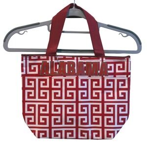 2 Moda Alabama Crimson Tide Insulated Tote Red Greek Key Gameday Lunch Cooler